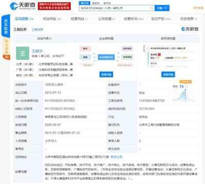 瓜子二手車拓展業(yè)務(wù)版圖 關(guān)聯(lián)公司新增廣播電視節(jié)目制作及互聯(lián)網(wǎng)文化活動(dòng)